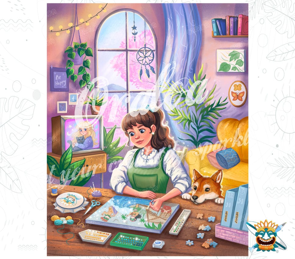 Just You with Oraloa in Diamond Painting - By Maria Chetkareva at