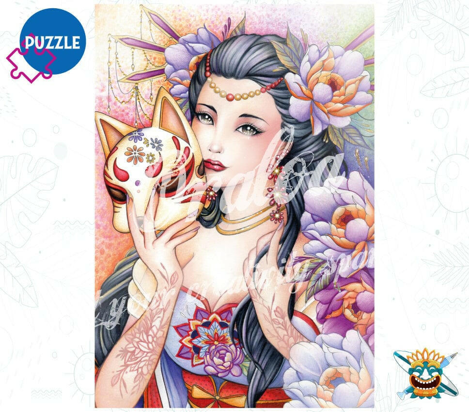 Puzzle 1000 pieces: Kitsune Légende Japonaise Oraloa.