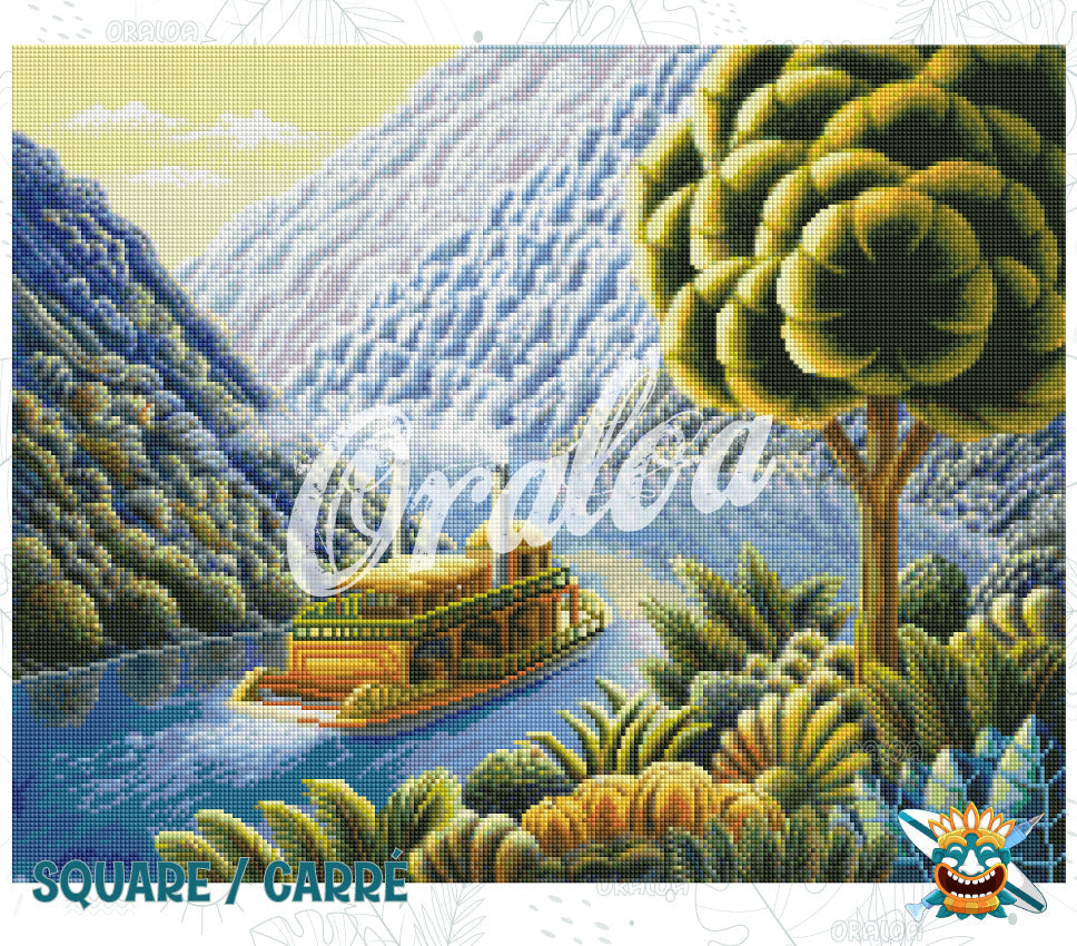 Diamond Painting Lazy River – Relaxation and Serenity at – Oraloa