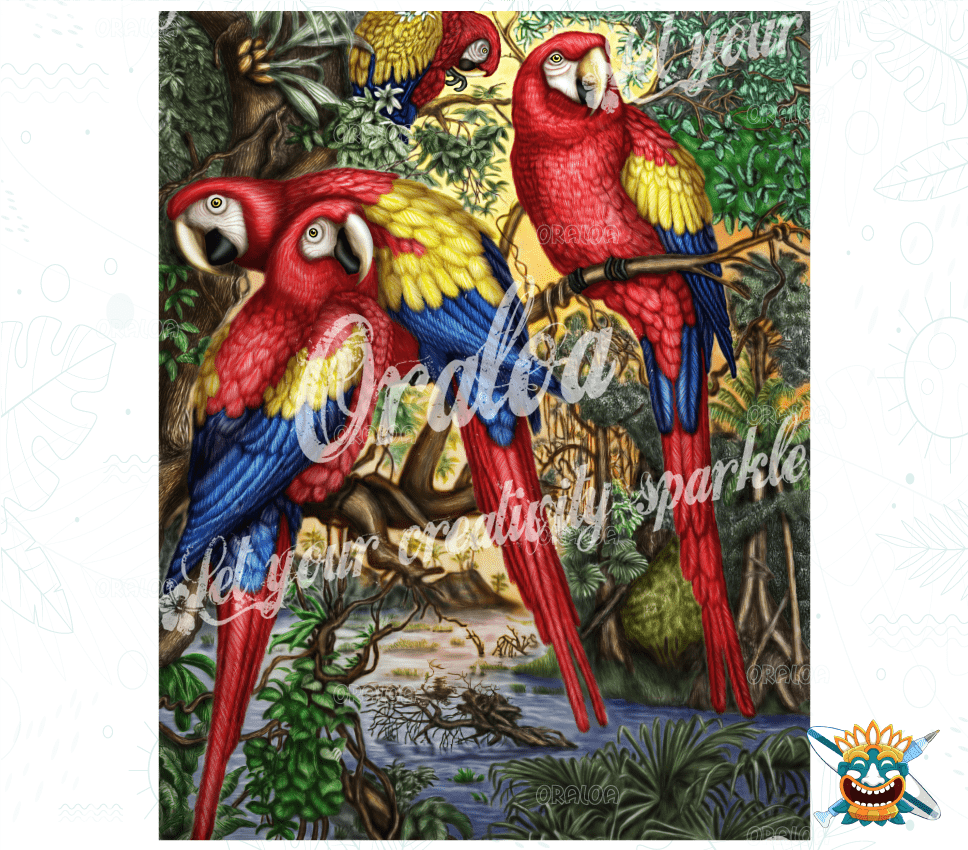 Parrots family Oraloa.