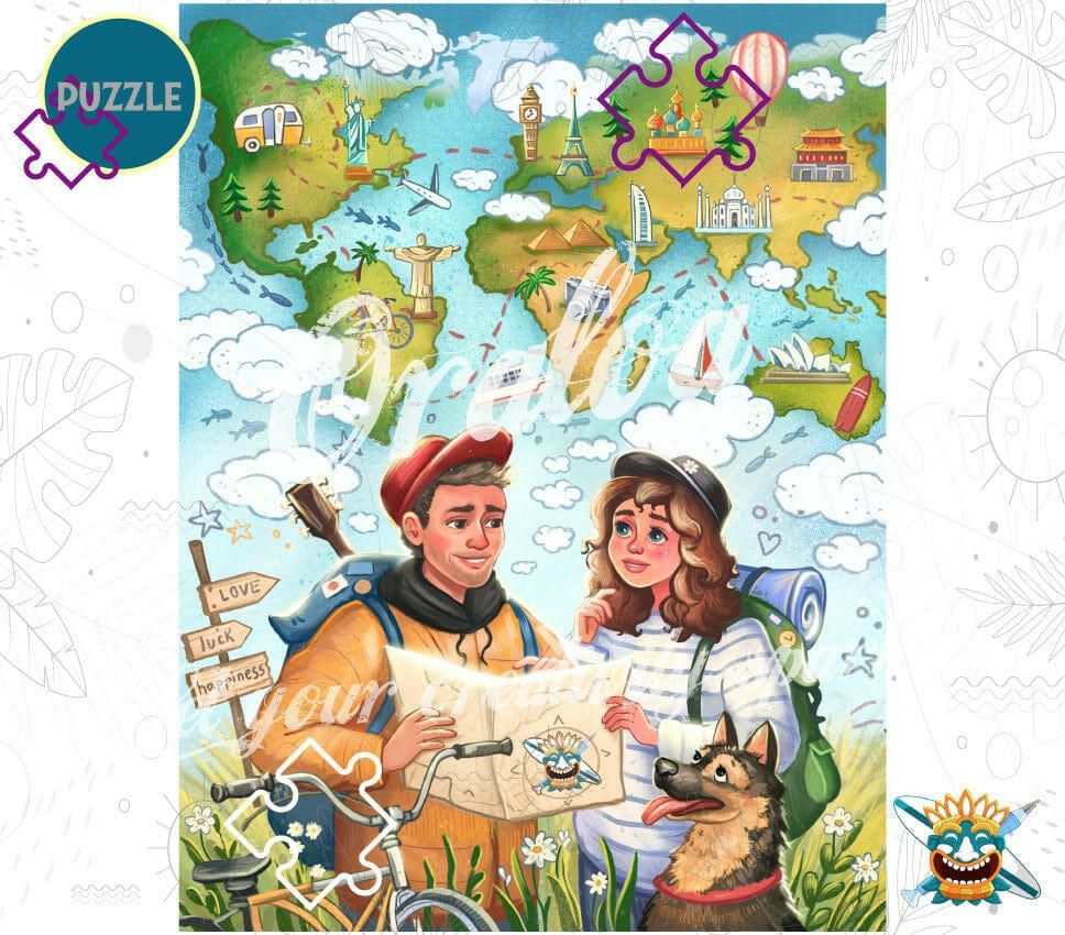 Puzzle 1000 pieces: World Dream Oraloa.