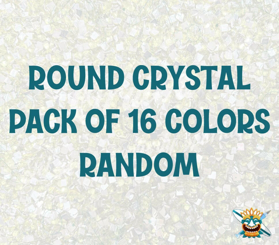 Pack of 16 Colors Random Crystal Round Oraloa.
