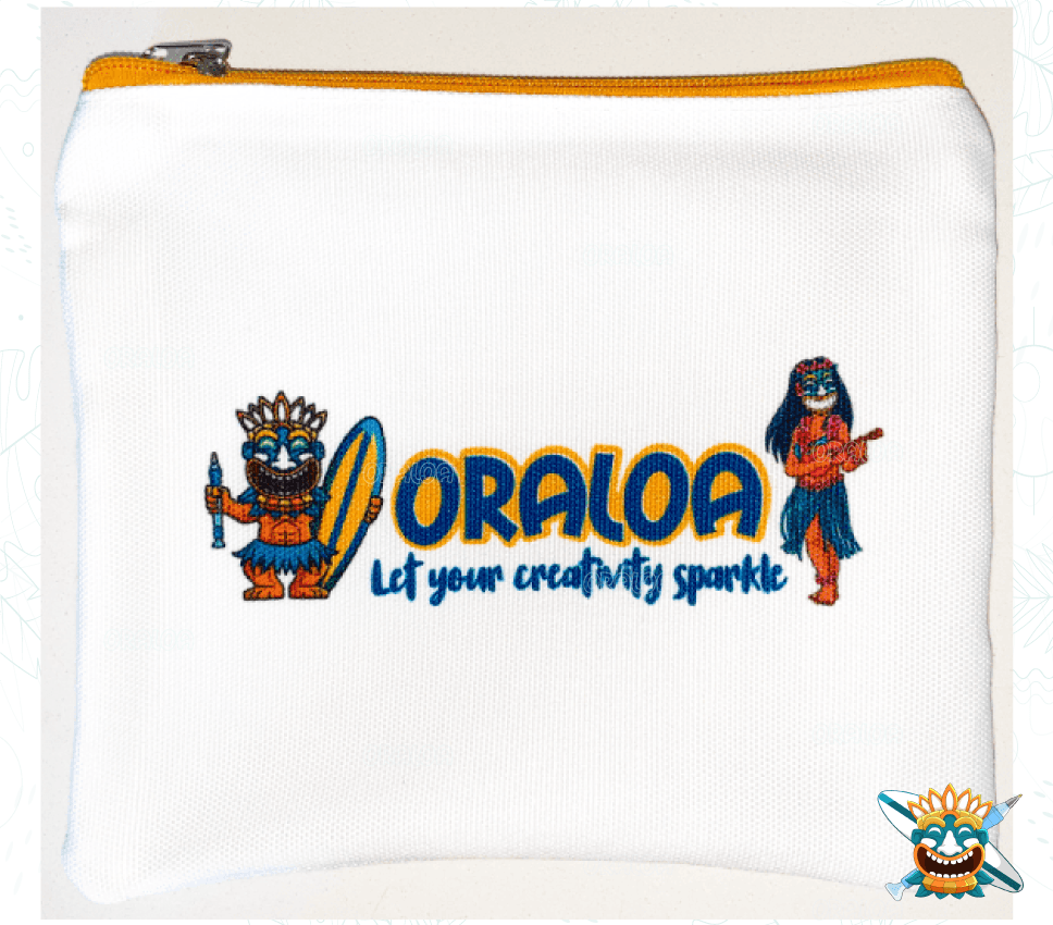 Oraloa fabric bag with zip Oraloa.