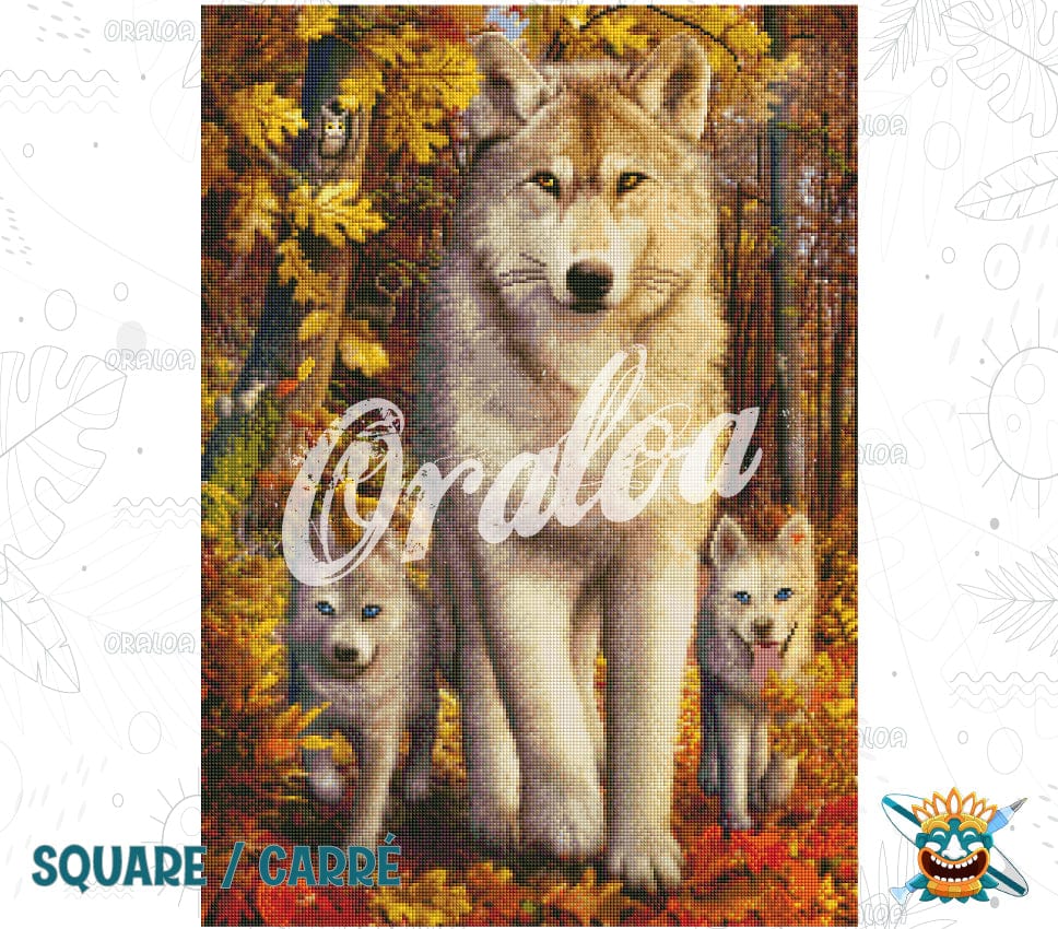 lobo y cachorros